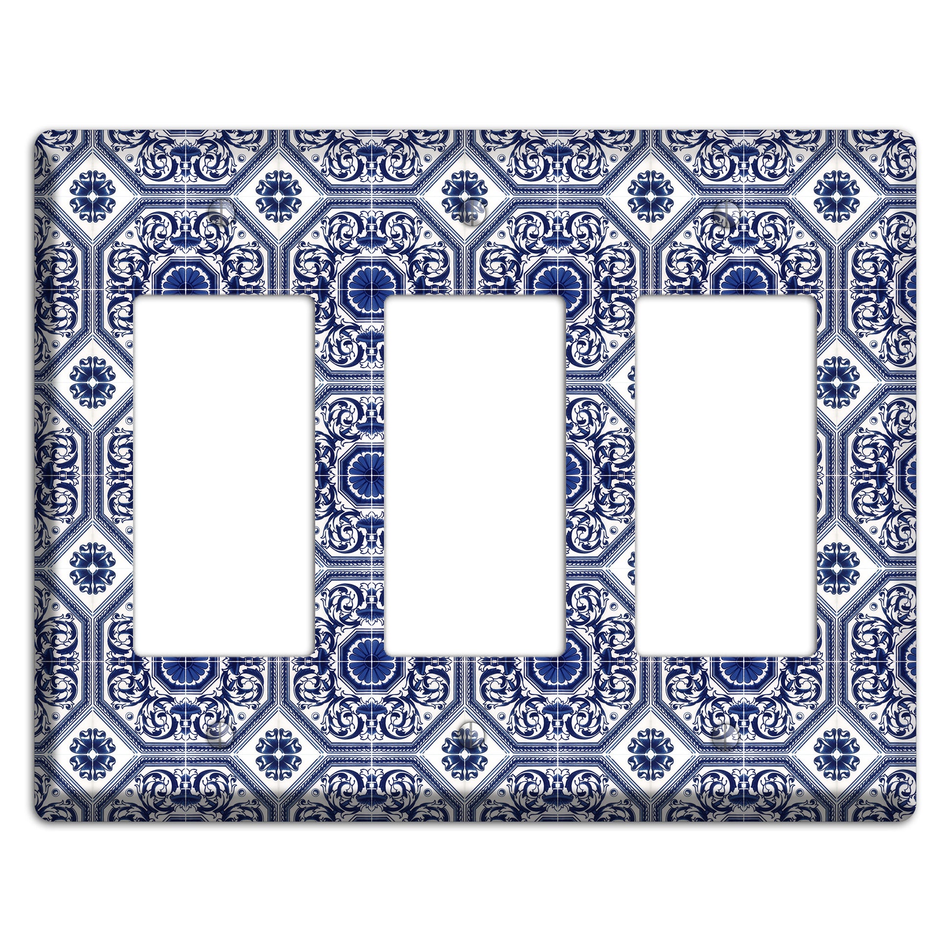Tavira Tiles 1 3 Rocker Wallplate