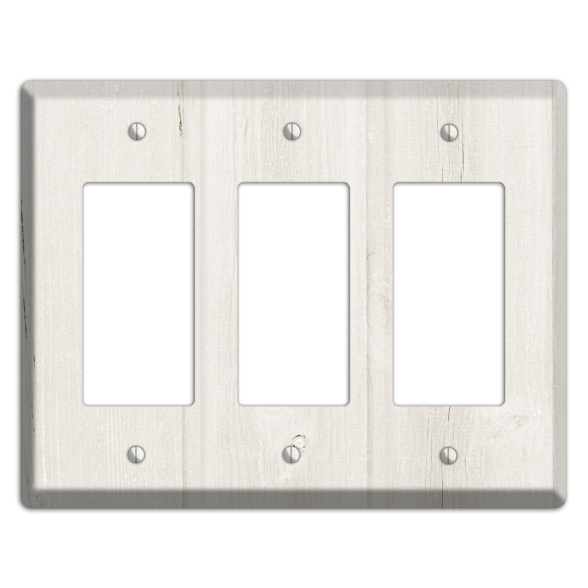 Spring Wood Antique 3 Rocker Wallplate