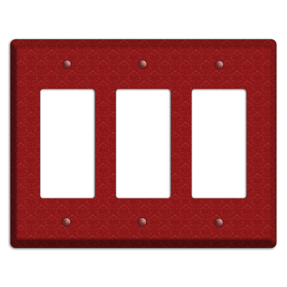 Red Cartouche 3 Rocker Wallplate