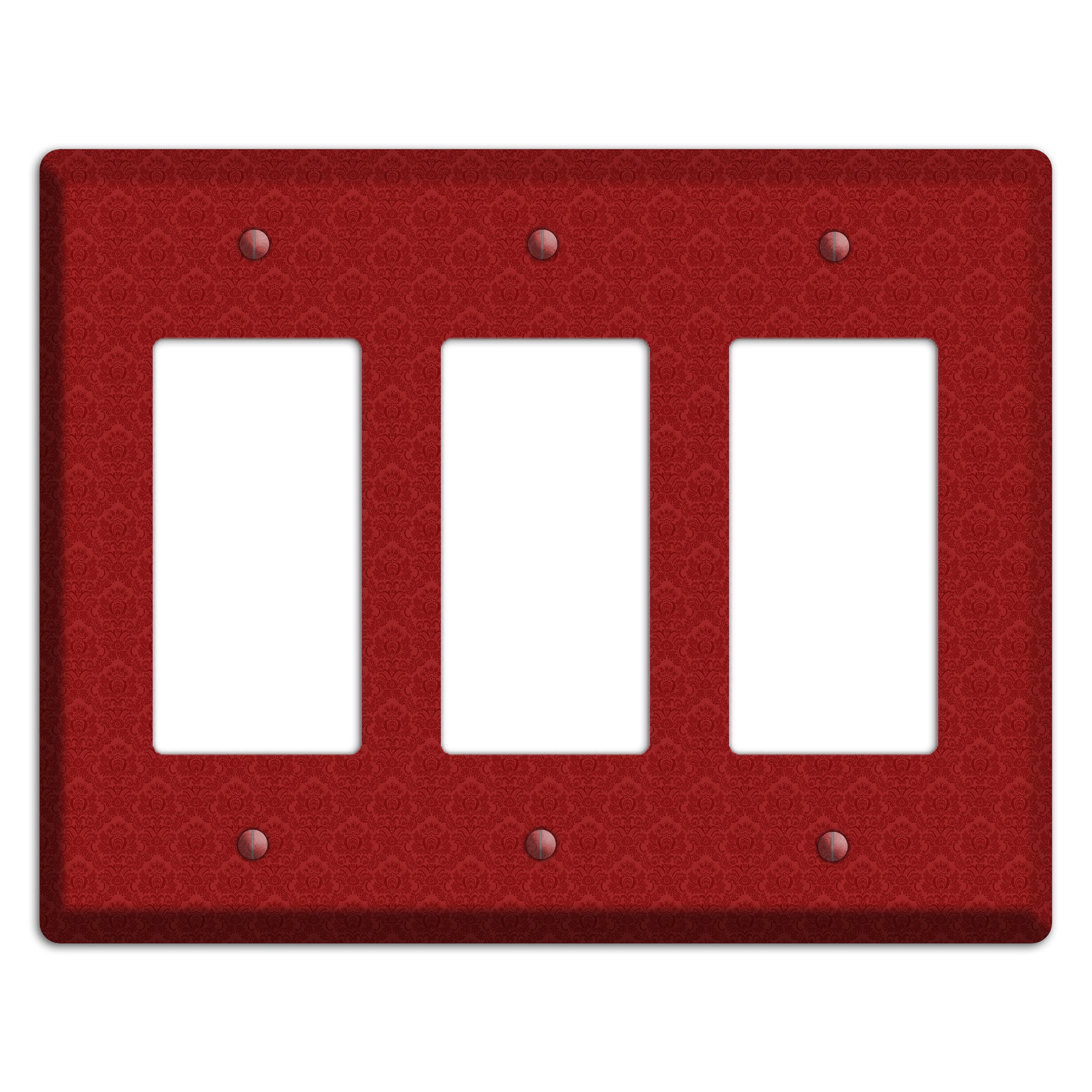 Red Cartouche 3 Rocker Wallplate