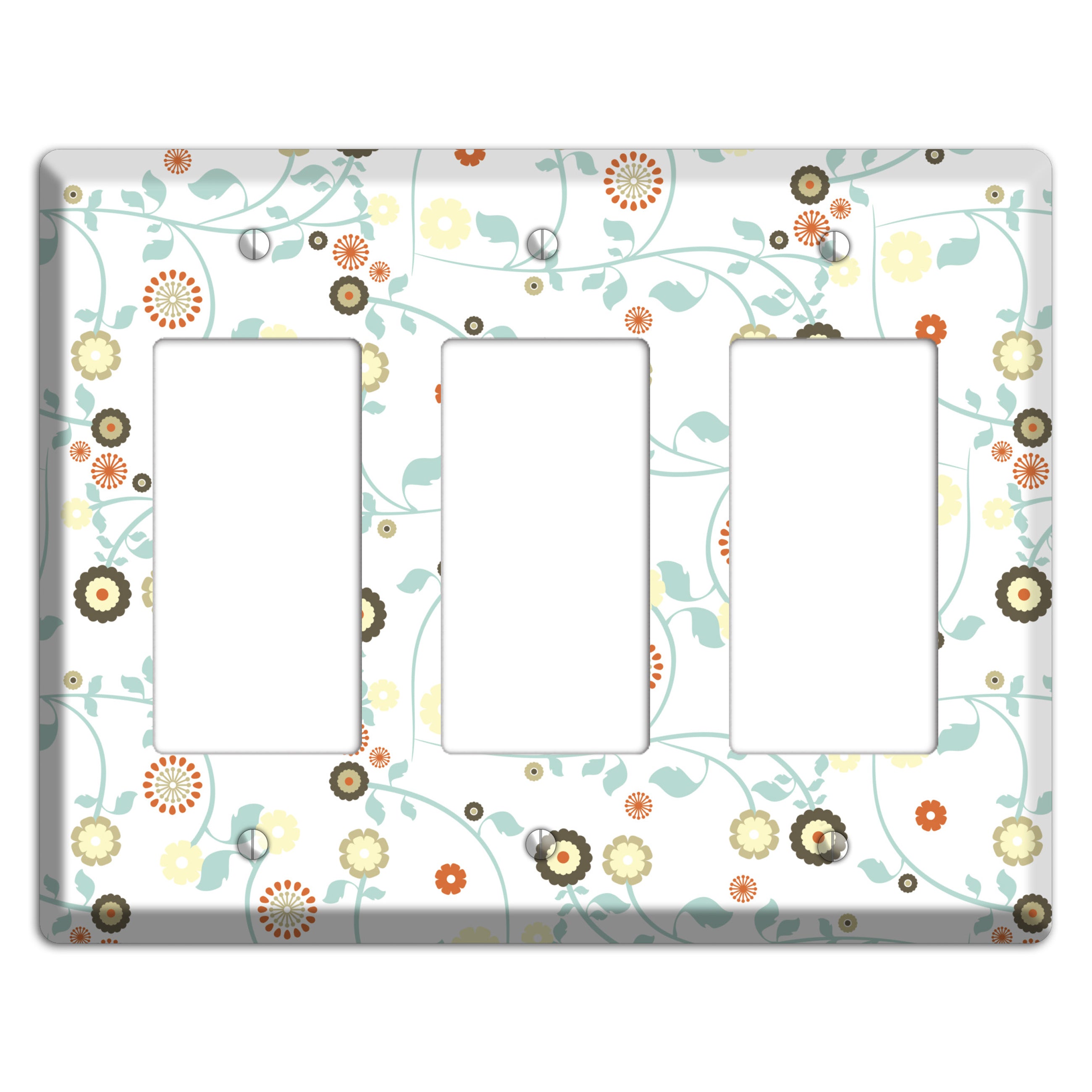 Cute Flowers 3 Rocker Wallplate
