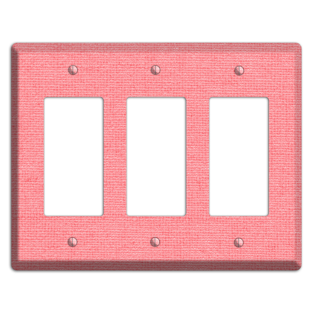 Sweet Pink Soft Coral 3 Rocker Wallplate