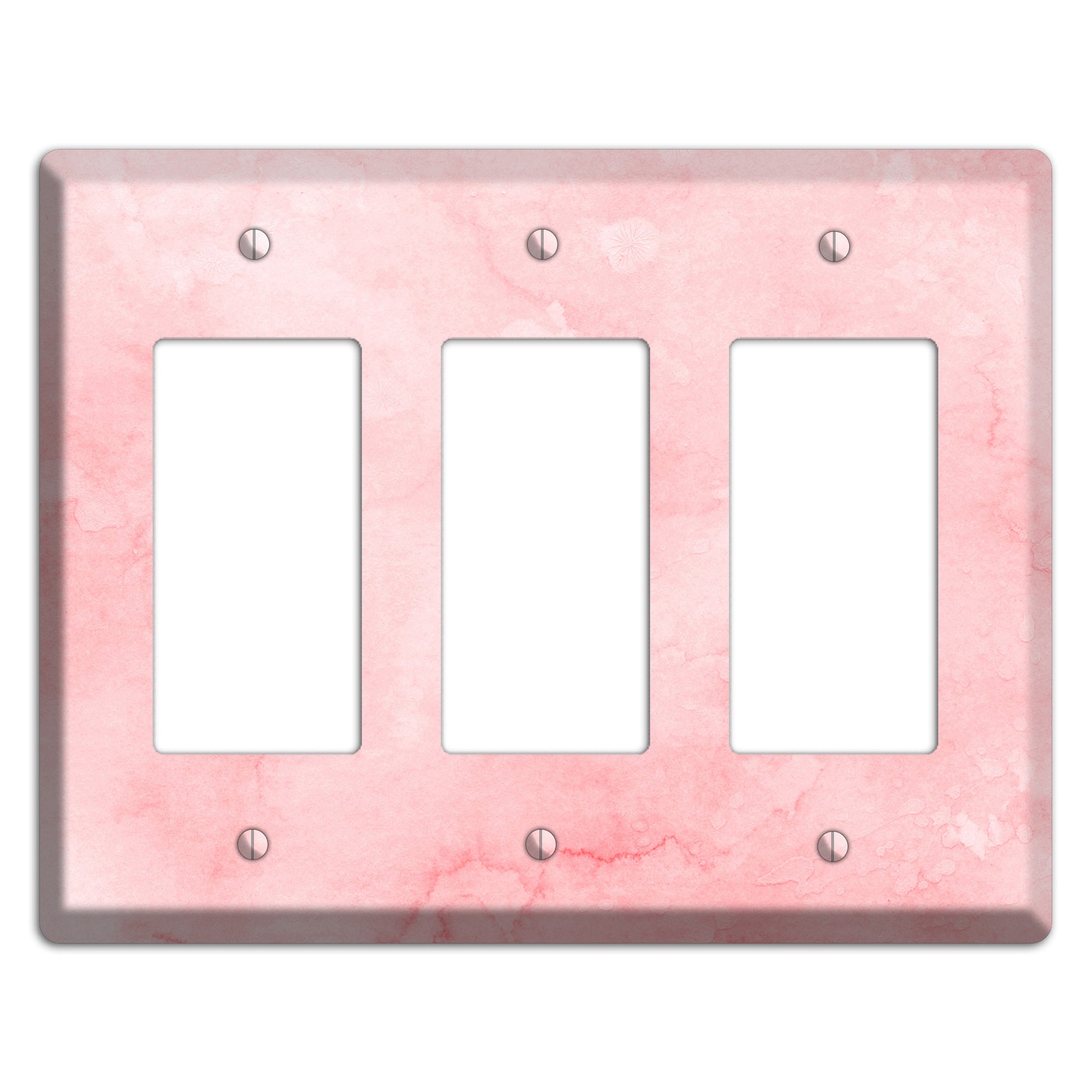 Mandys Pink Soft Coral 3 Rocker Wallplate