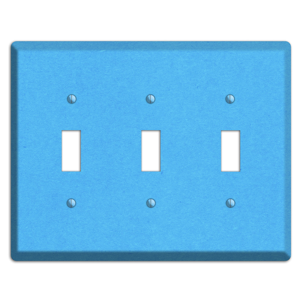 Maya Blue Kraft 3 Toggle Wallplate