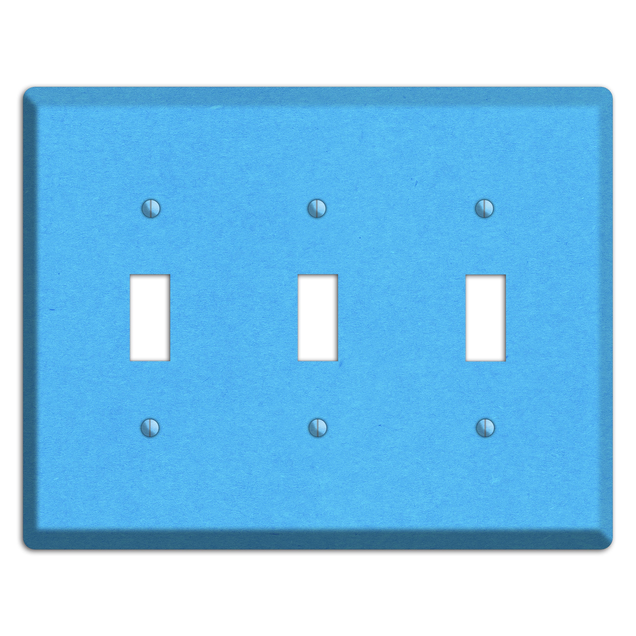 Maya Blue Kraft 3 Toggle Wallplate