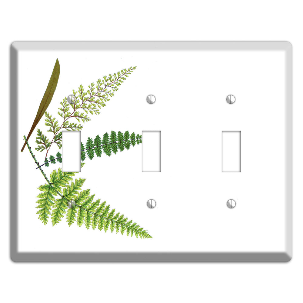 Ferns 3 Toggle Wallplate
