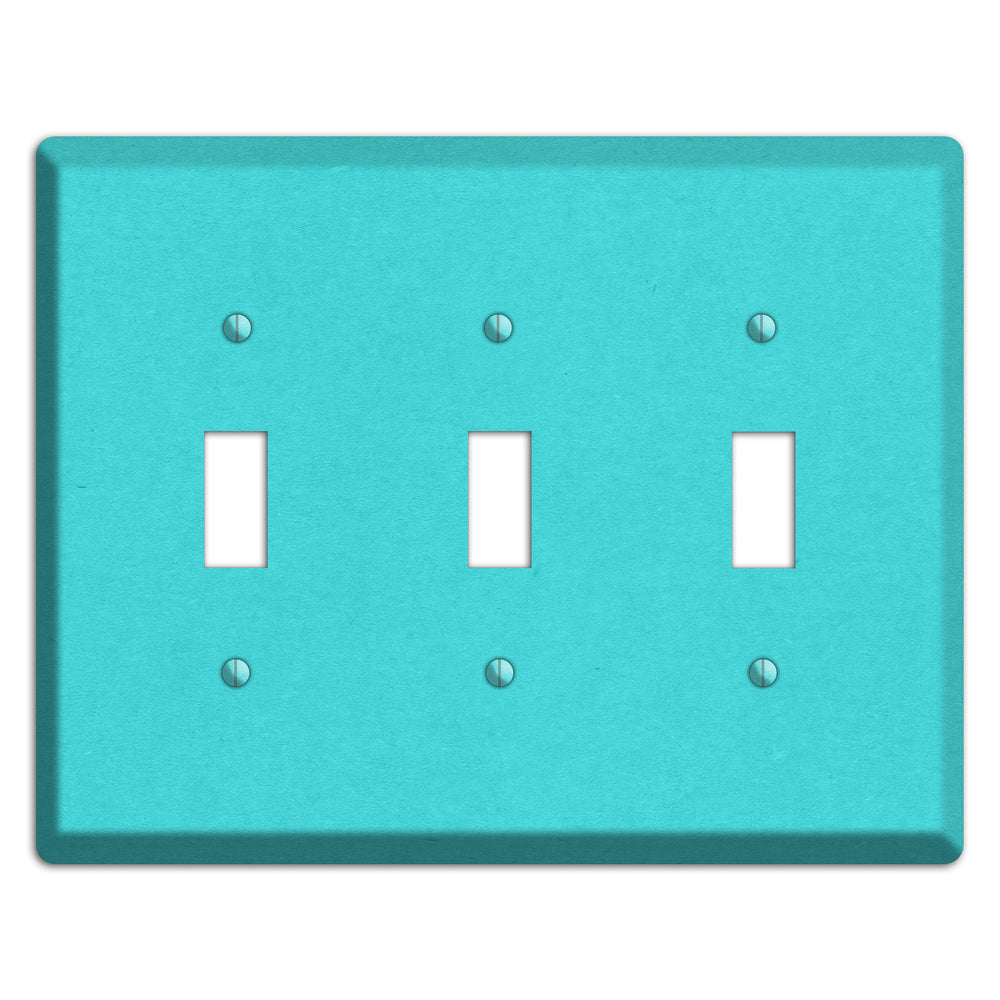 Turquoise Kraft 3 Toggle Wallplate