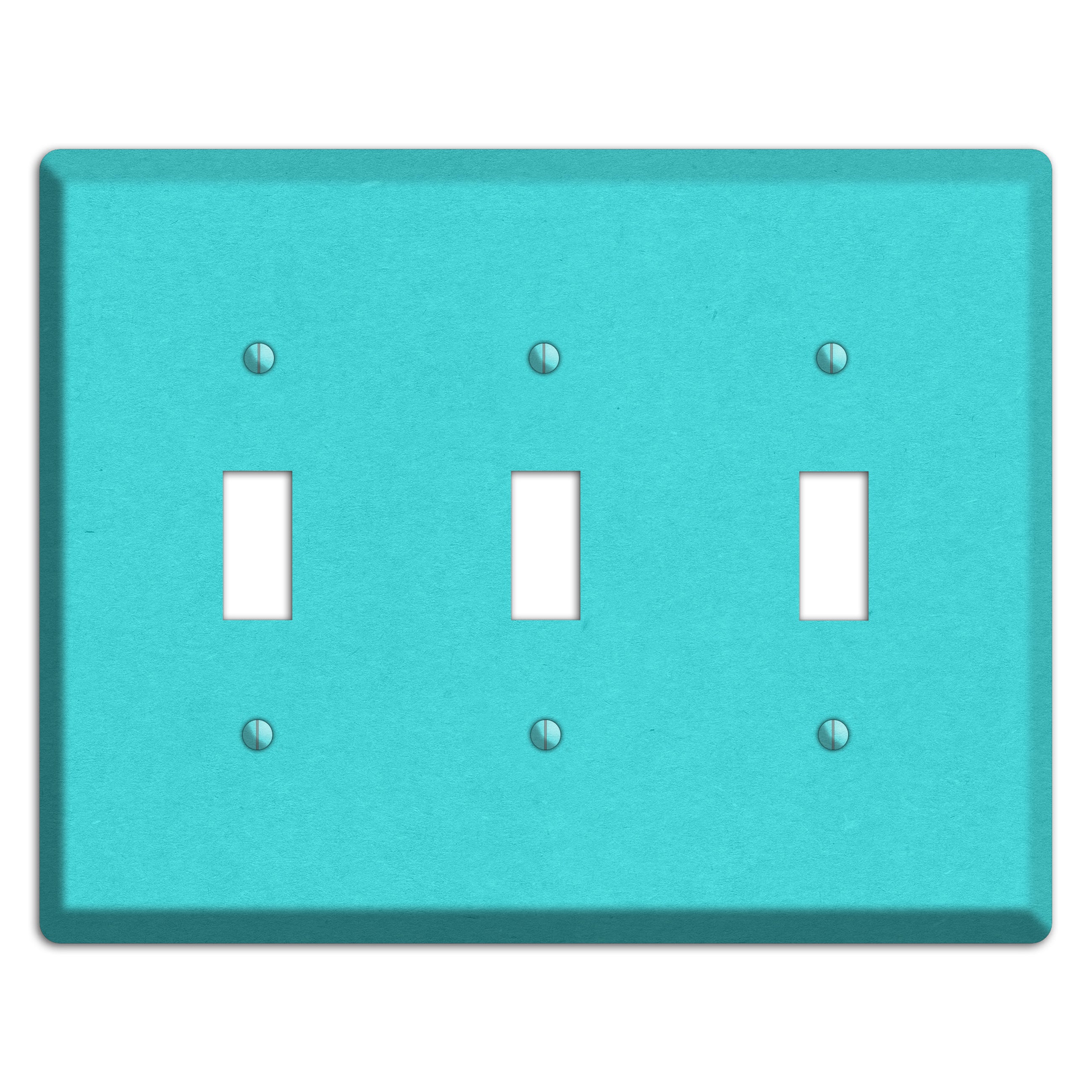 Turquoise Kraft 3 Toggle Wallplate