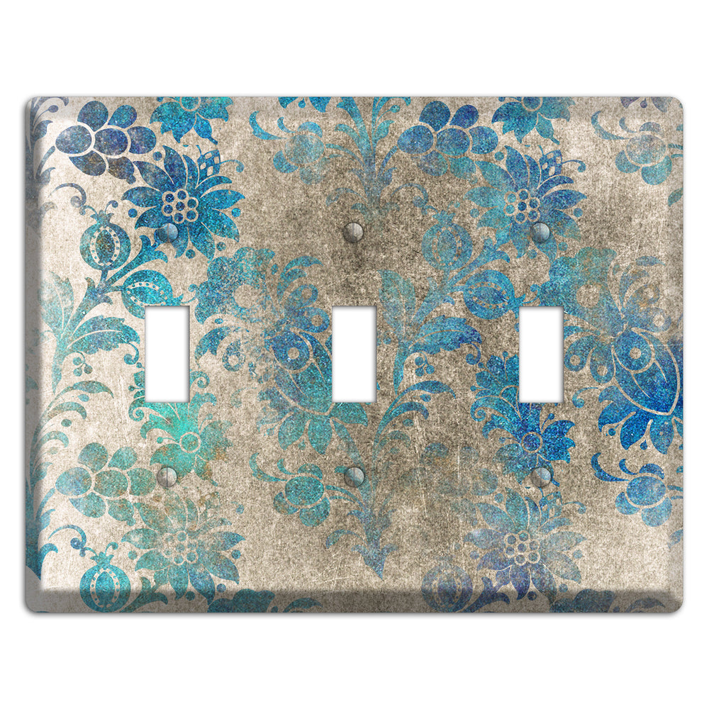 Mantle Whimsical Damask 3 Toggle Wallplate