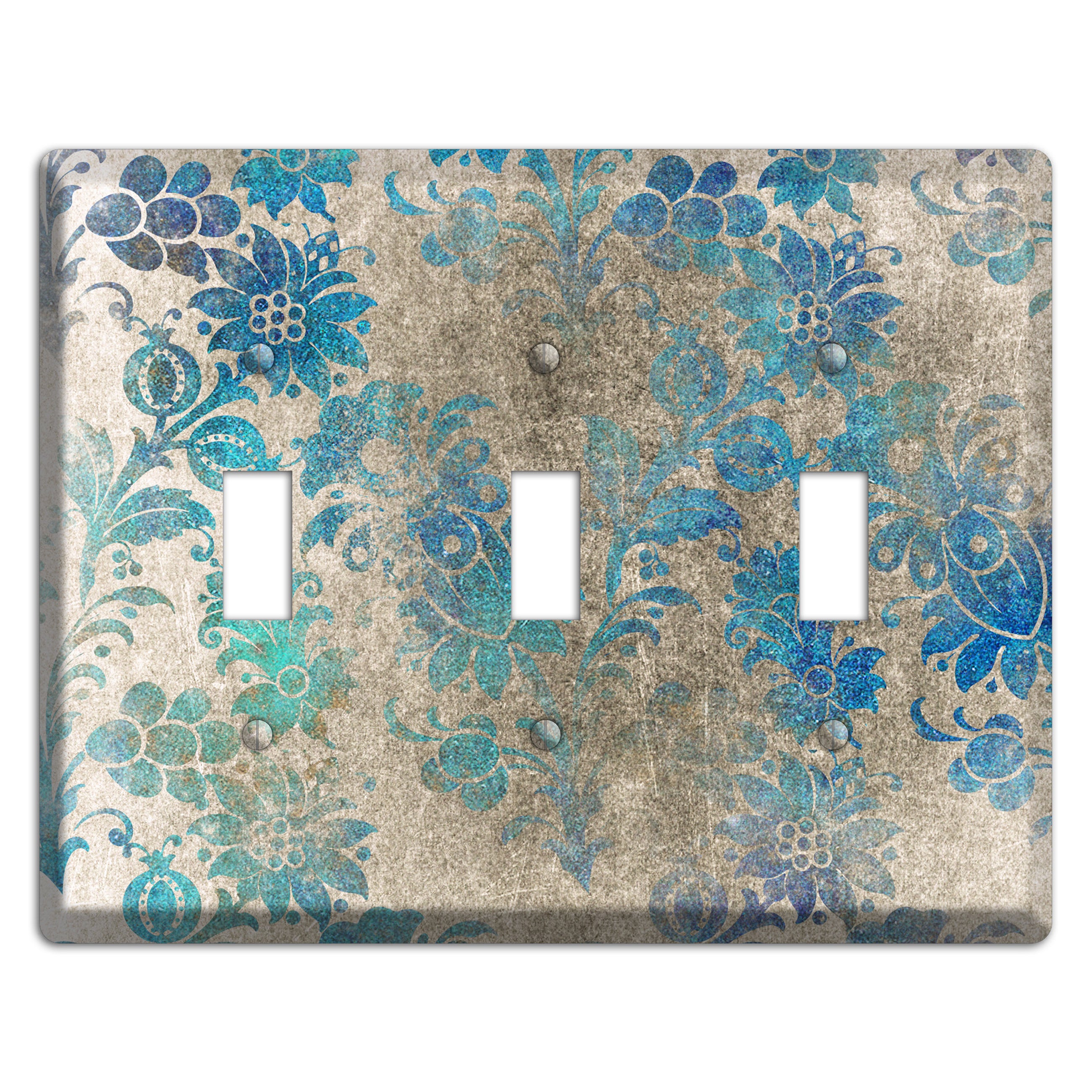 Mantle Whimsical Damask 3 Toggle Wallplate