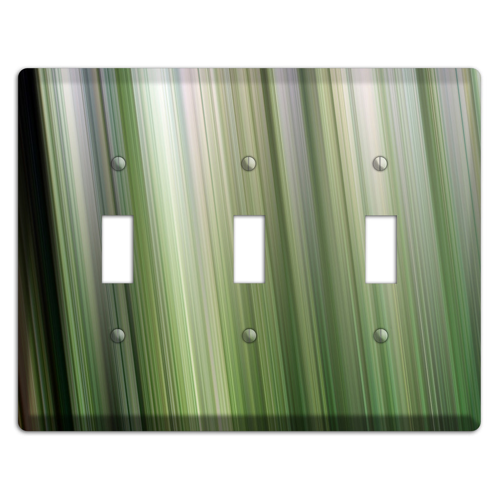 Green Ray of Light 2 3 Toggle Wallplate