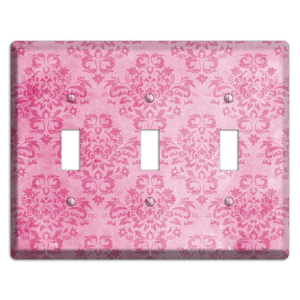 Beauty Bush Pink Texture 3 Toggle Wallplate