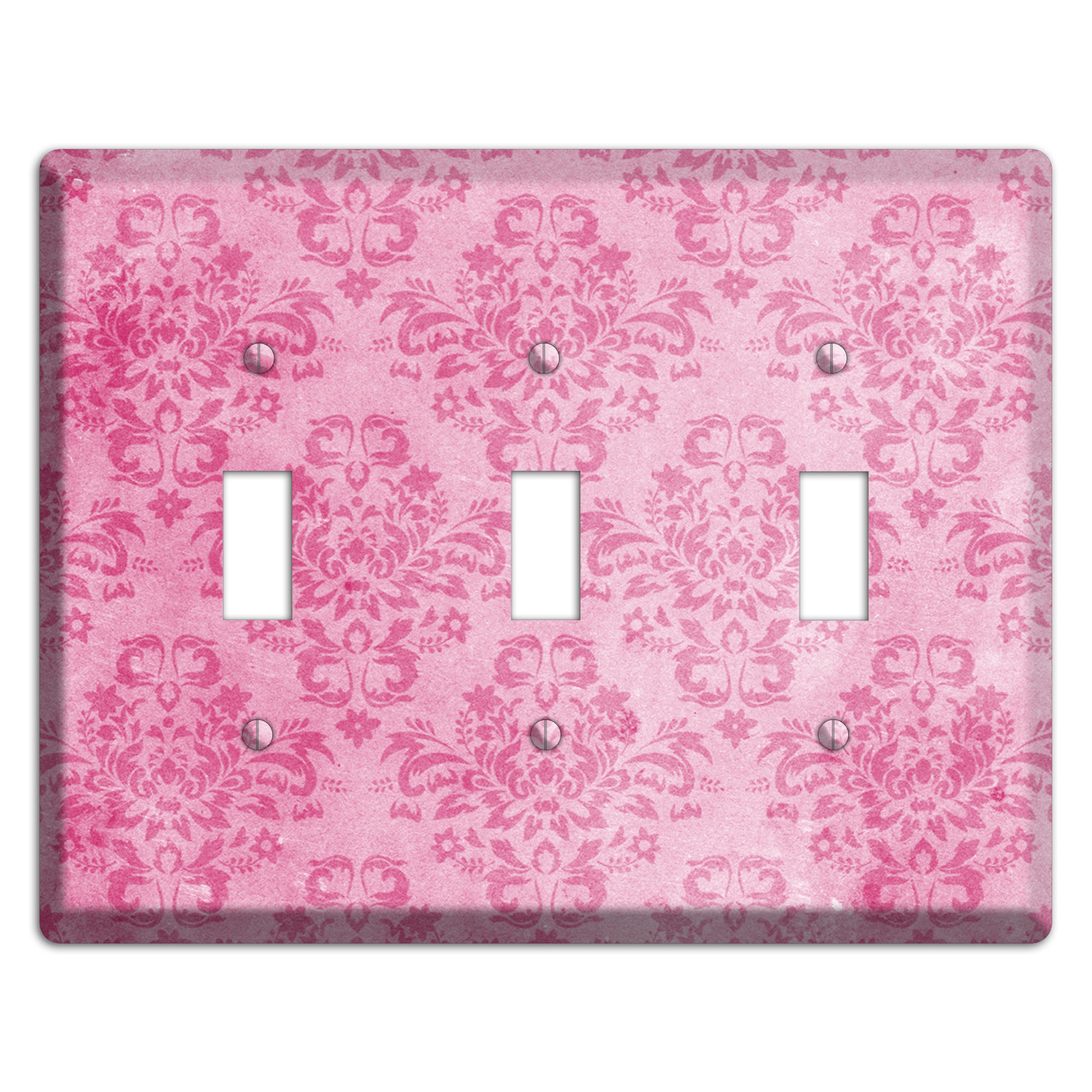 Beauty Bush Pink Texture 3 Toggle Wallplate