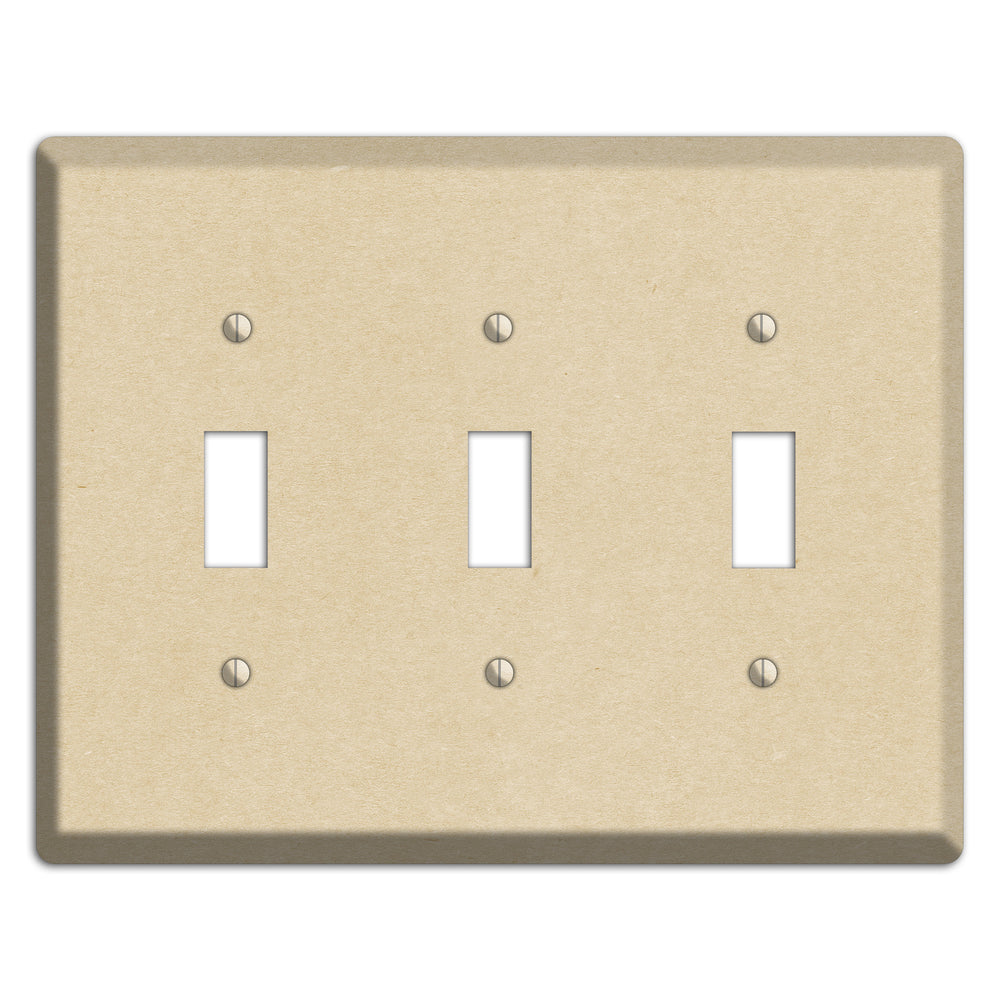 Double Pearl Lusta Kraft 3 Toggle Wallplate