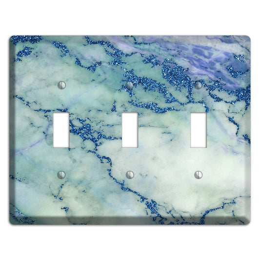 Opal marble 3 Toggle Wallplate