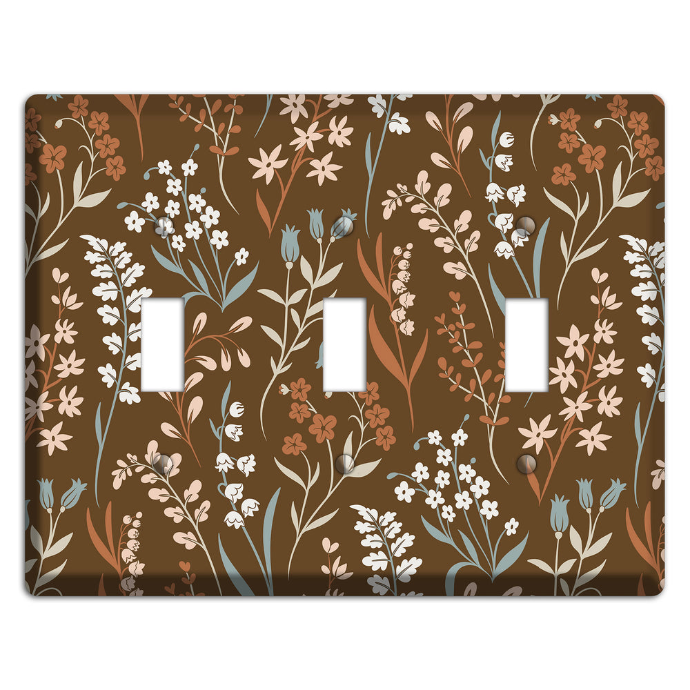 Fall Floral 1 3 Toggle Wallplate