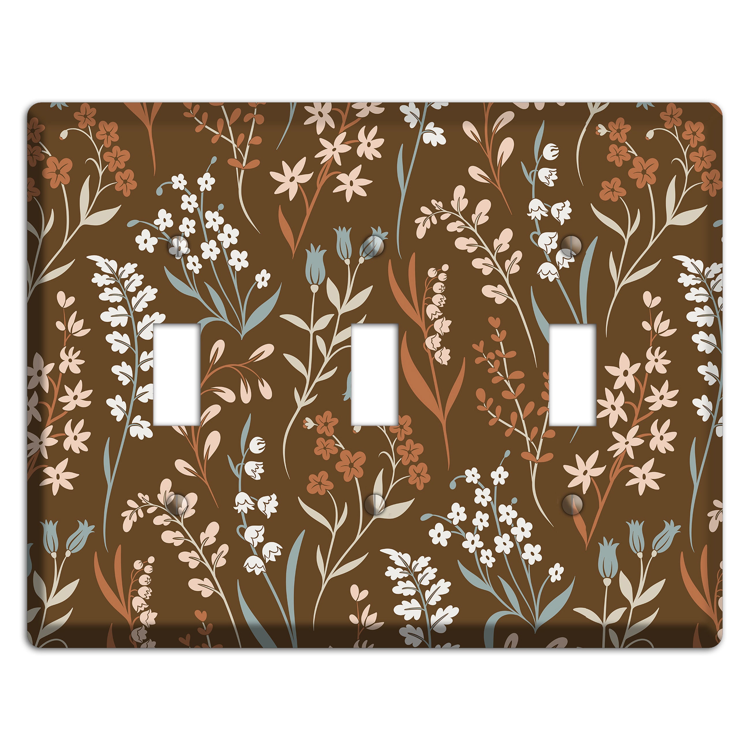 Fall Floral 1 3 Toggle Wallplate