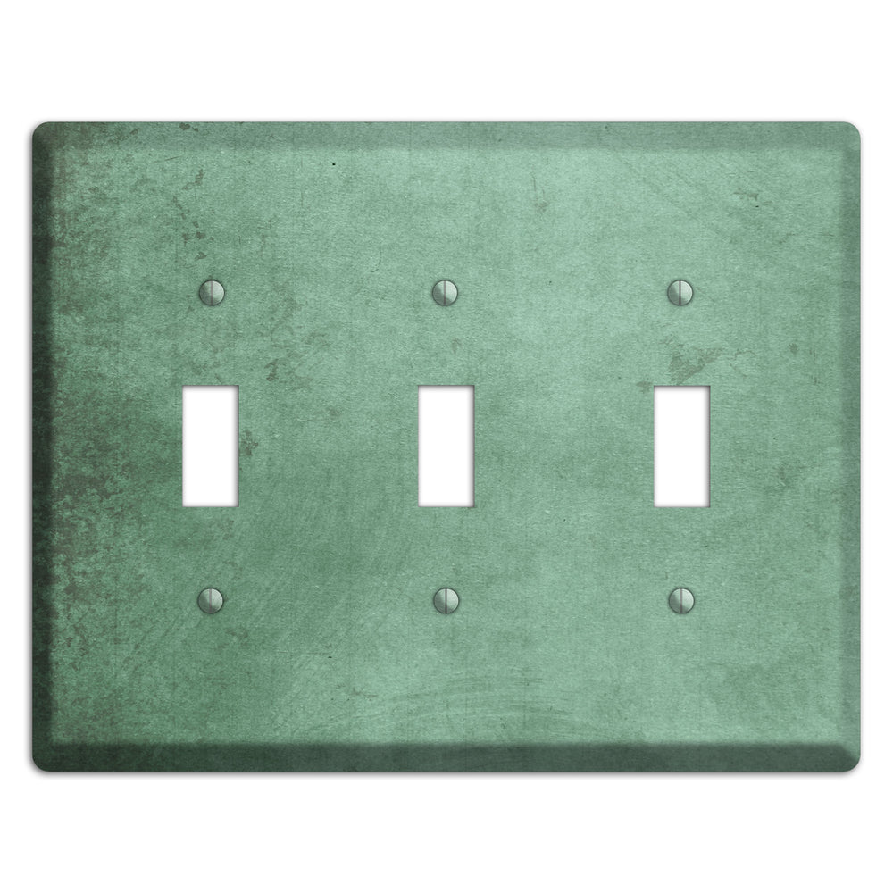 Bay Leaf Vintage Grunge 3 Toggle Wallplate