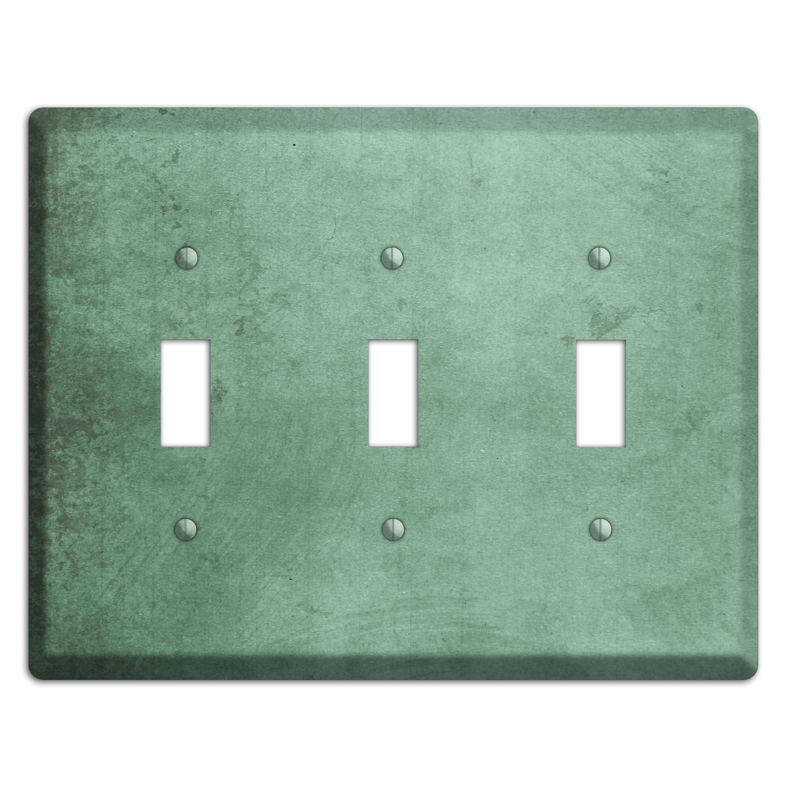 Bay Leaf Vintage Grunge 3 Toggle Wallplate