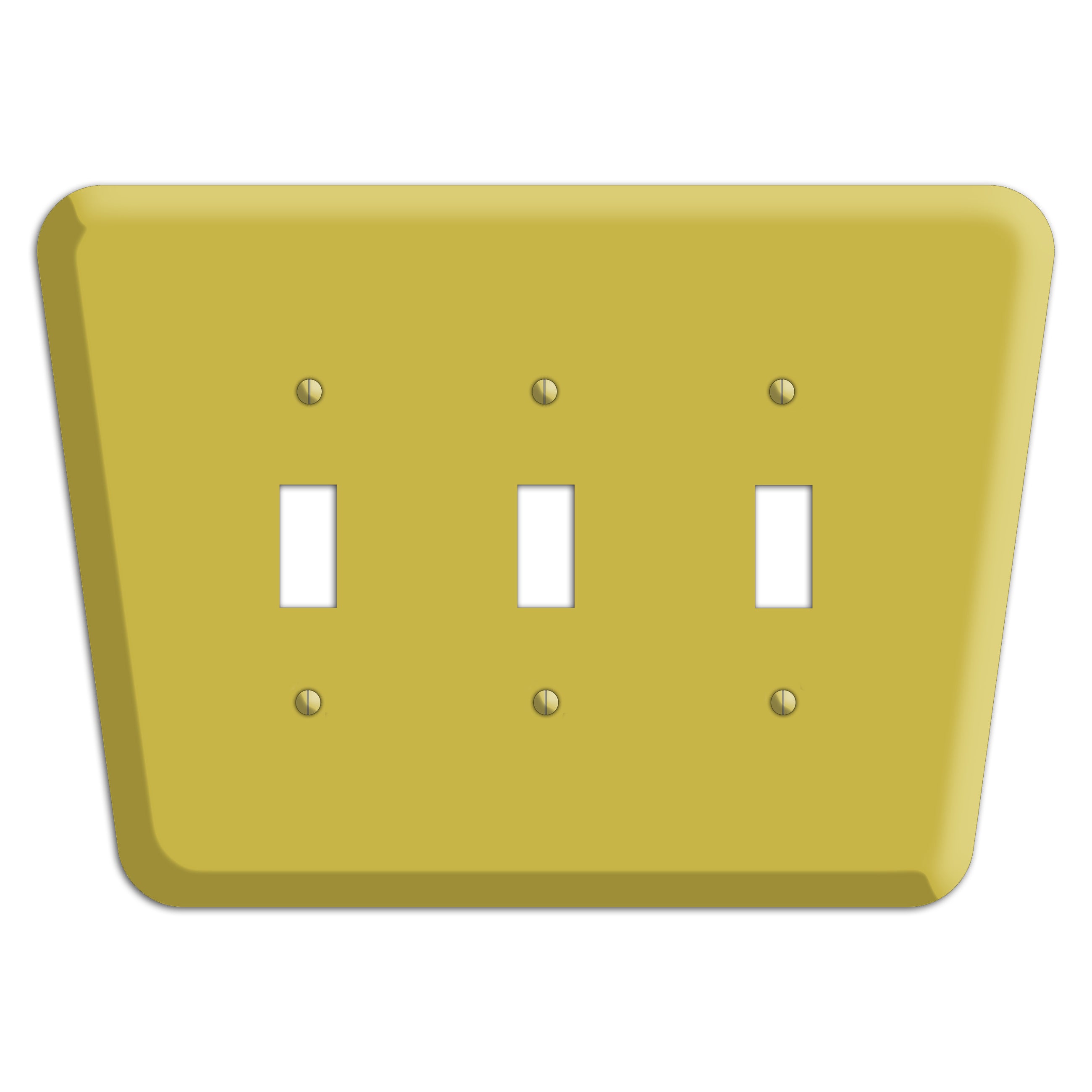 Sunflower Mid-Century 3 Toggle Wallplate