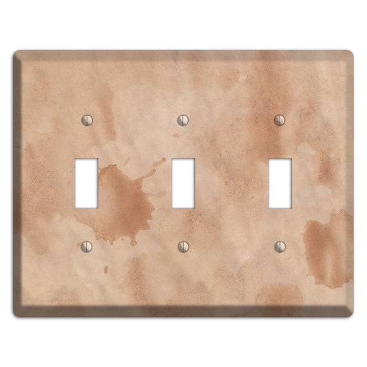Aged Paper 2 3 Toggle Wallplate