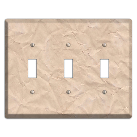 Aged Paper 5 3 Toggle Wallplate
