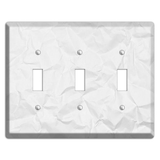Gallery Crinkled Paper 3 Toggle Wallplate