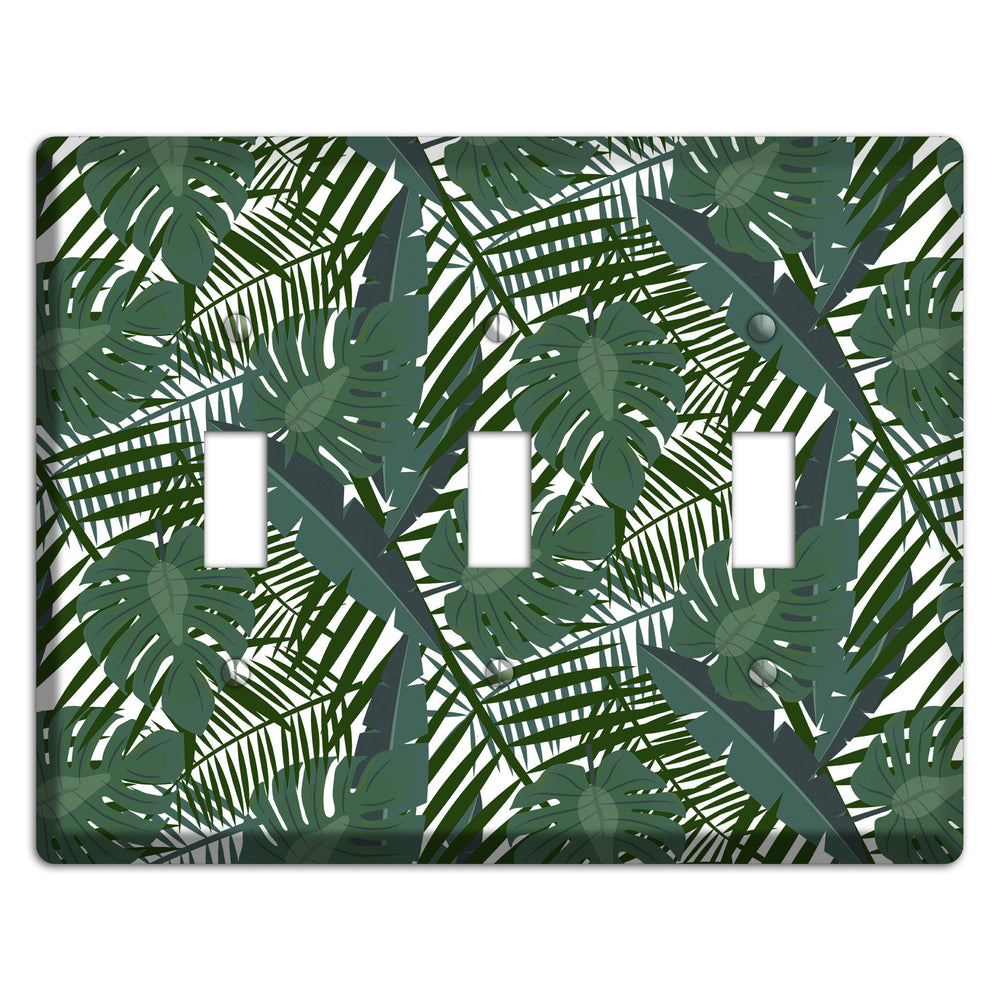 Leaves Style Q 3 Toggle Wallplate
