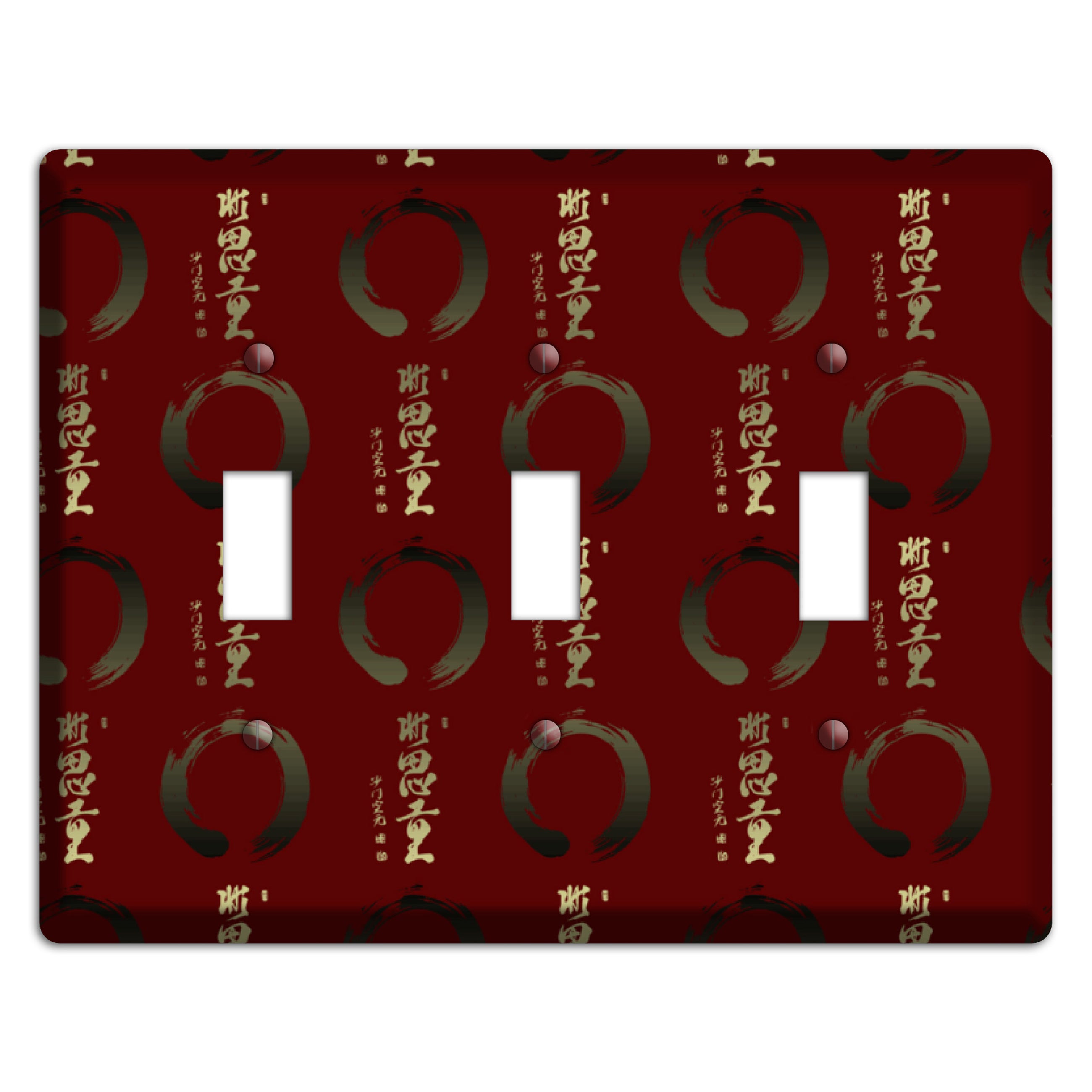 Asian Text 3 Toggle Wallplate