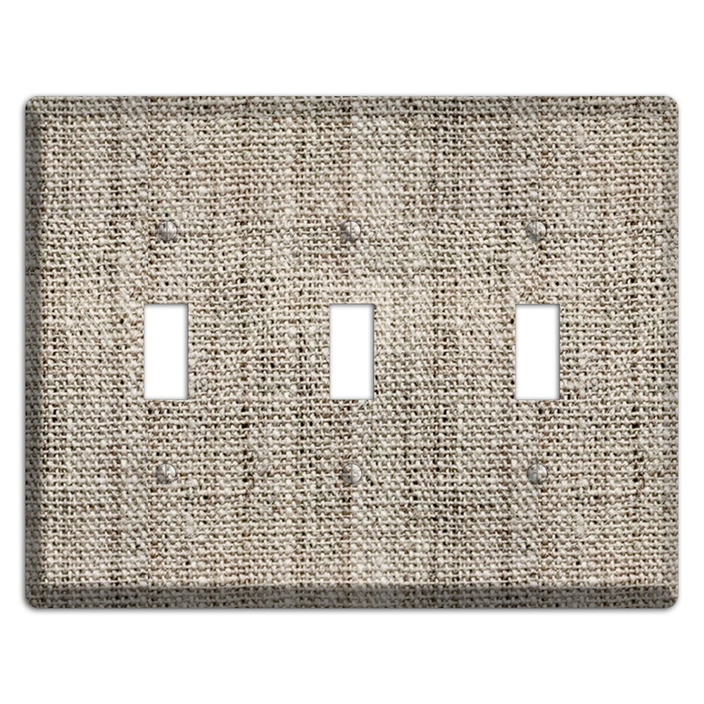 Niagara Burlap 3 Toggle Wallplate