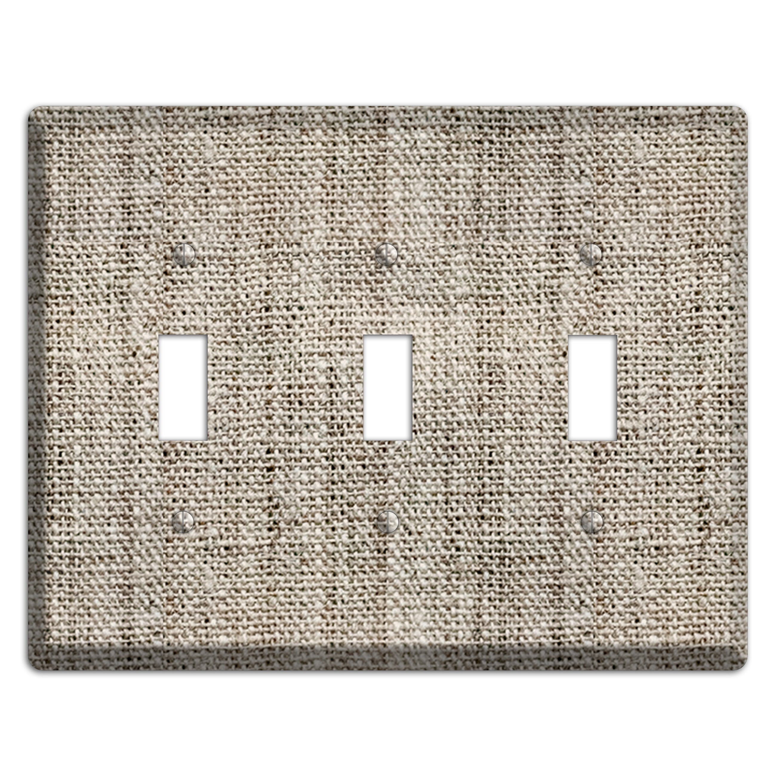 Niagara Burlap 3 Toggle Wallplate