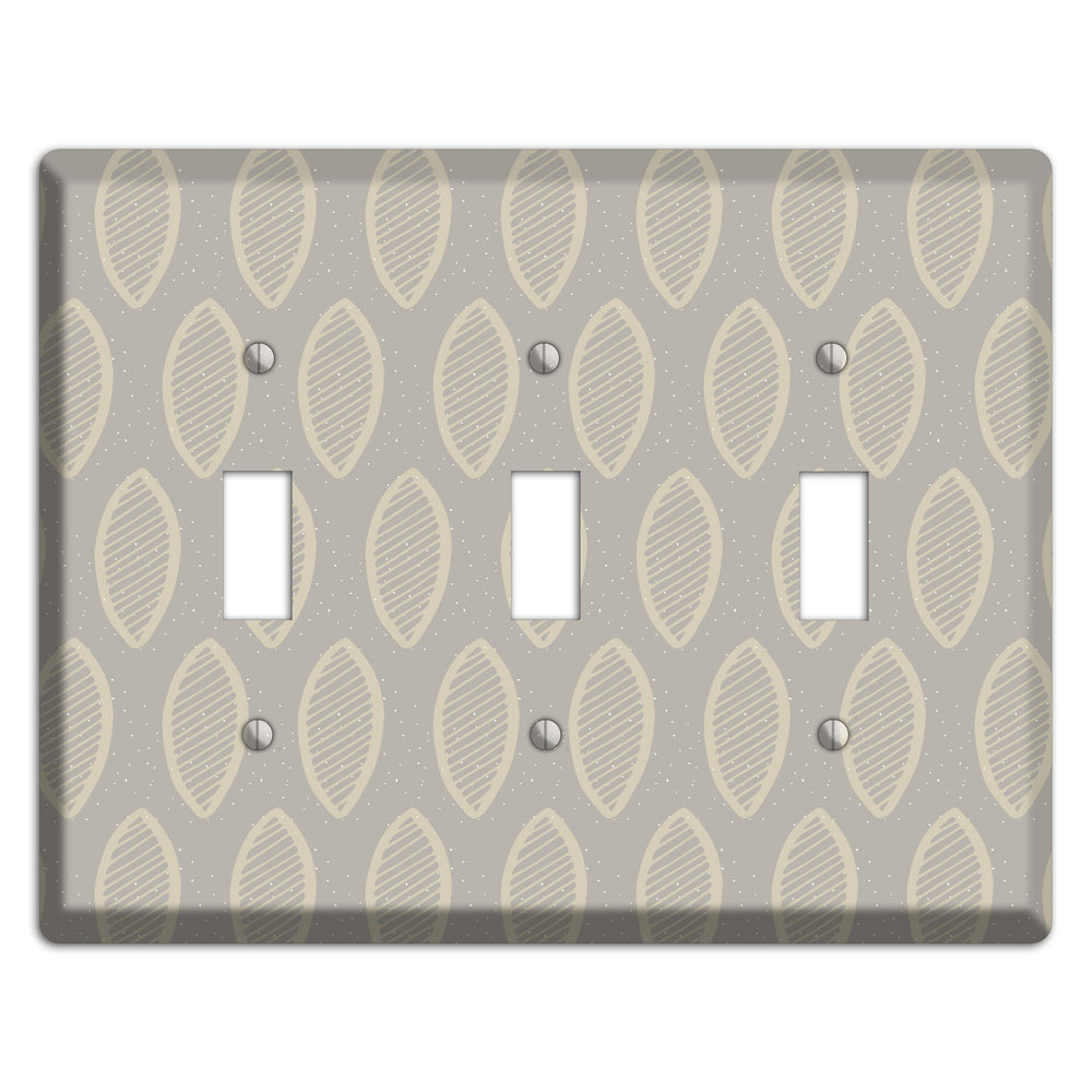 Simple Scandanavian Style W 3 Toggle Wallplate