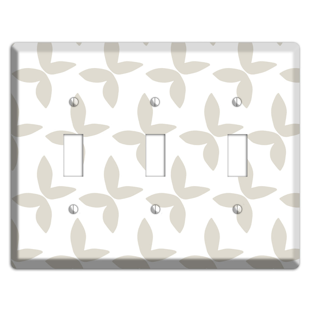 Simple Scandanavian Style O 3 Toggle Wallplate