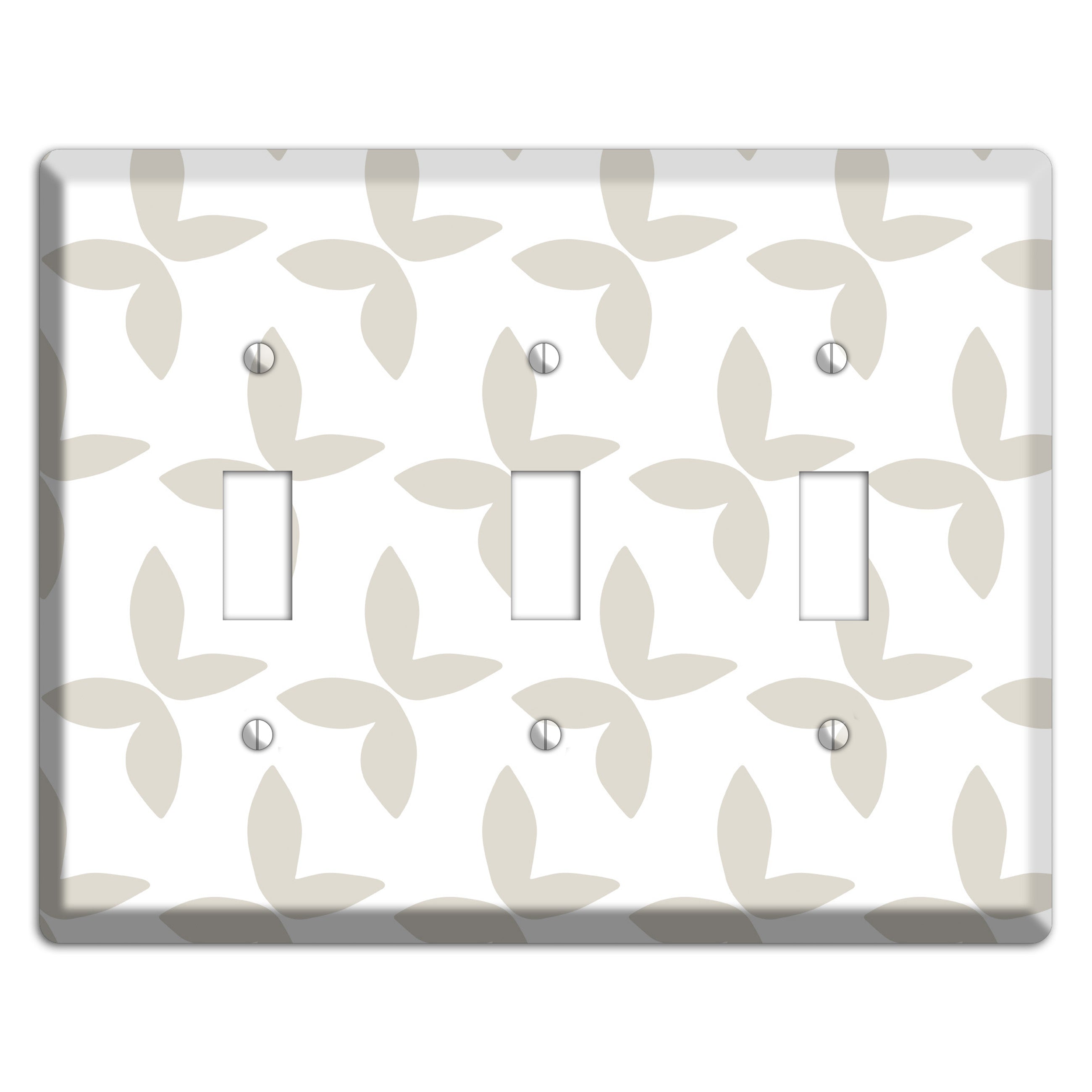 Simple Scandanavian Style O 3 Toggle Wallplate