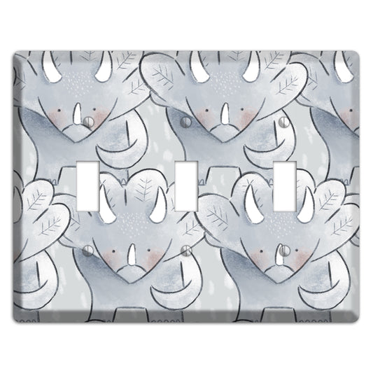 Triceratops 3 Toggle Wallplate