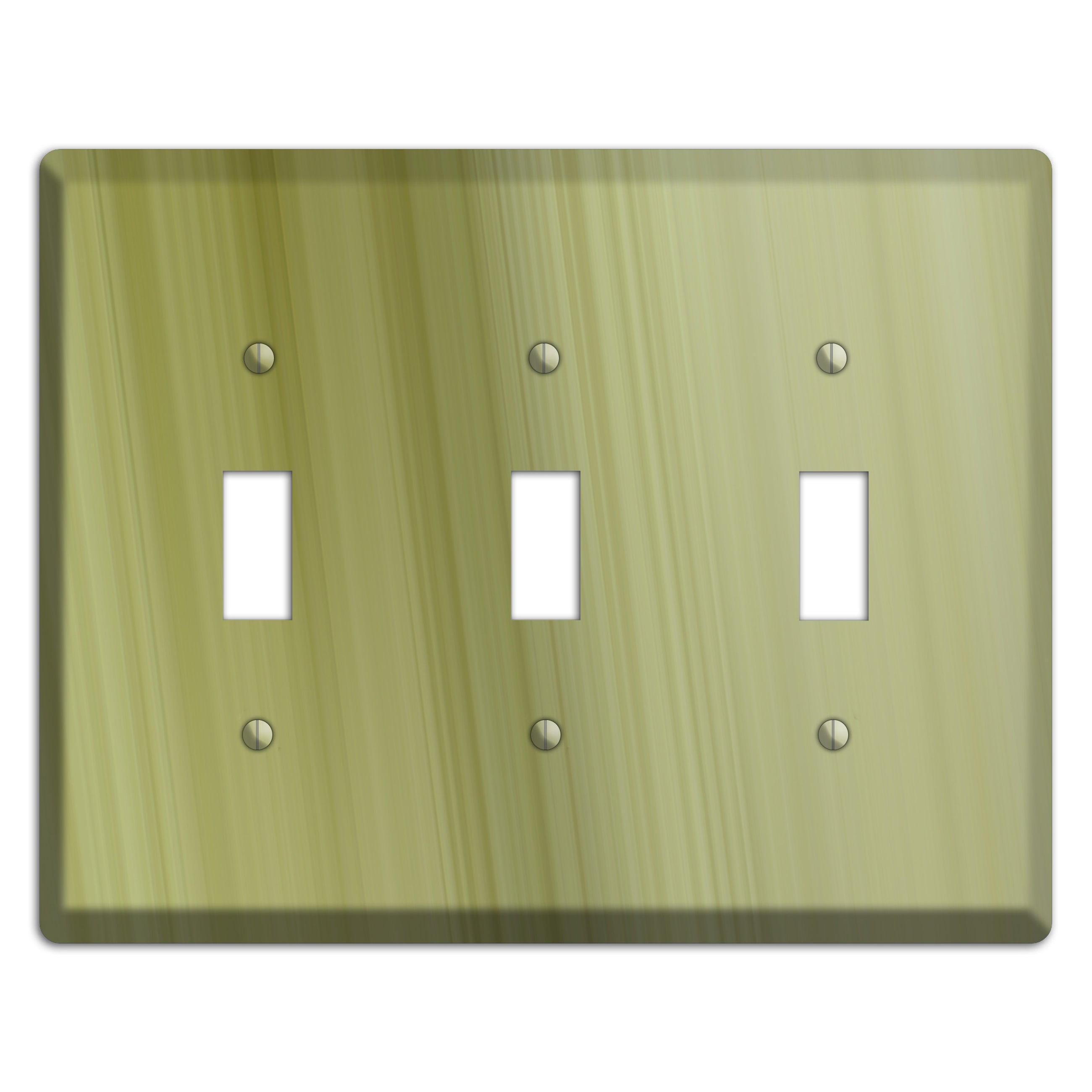 Olive Ray of Light 3 Toggle Wallplate
