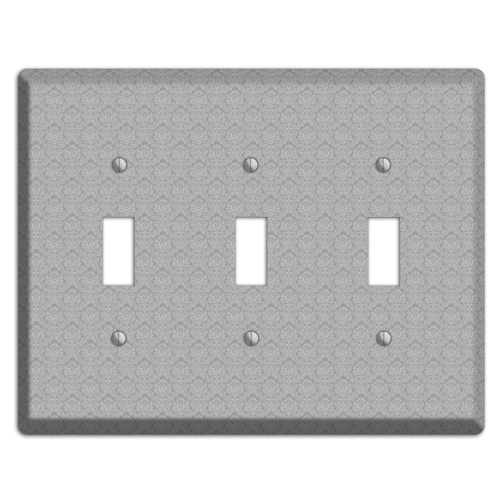 Light Grey Cartouche 3 Toggle Wallplate