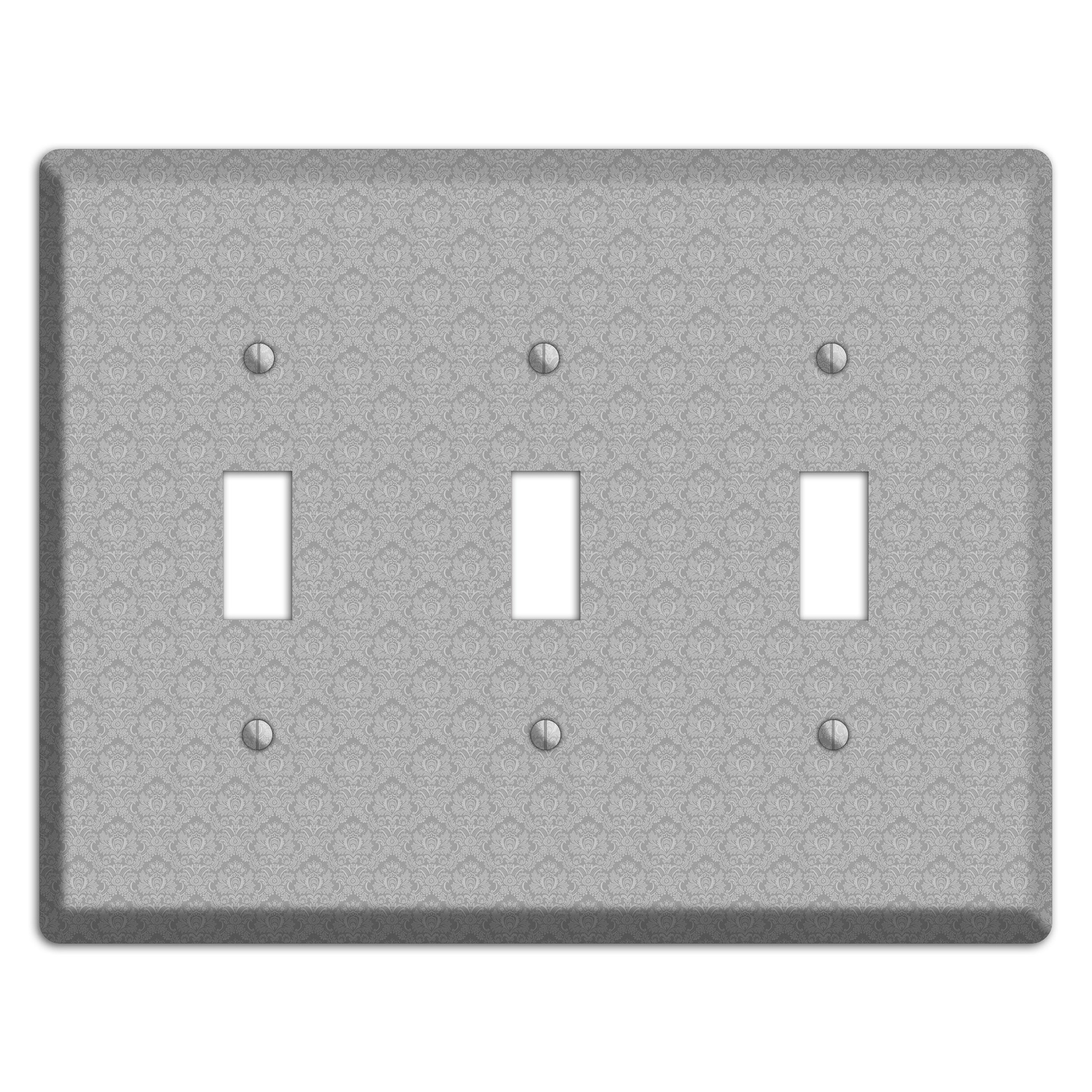 Light Grey Cartouche 3 Toggle Wallplate