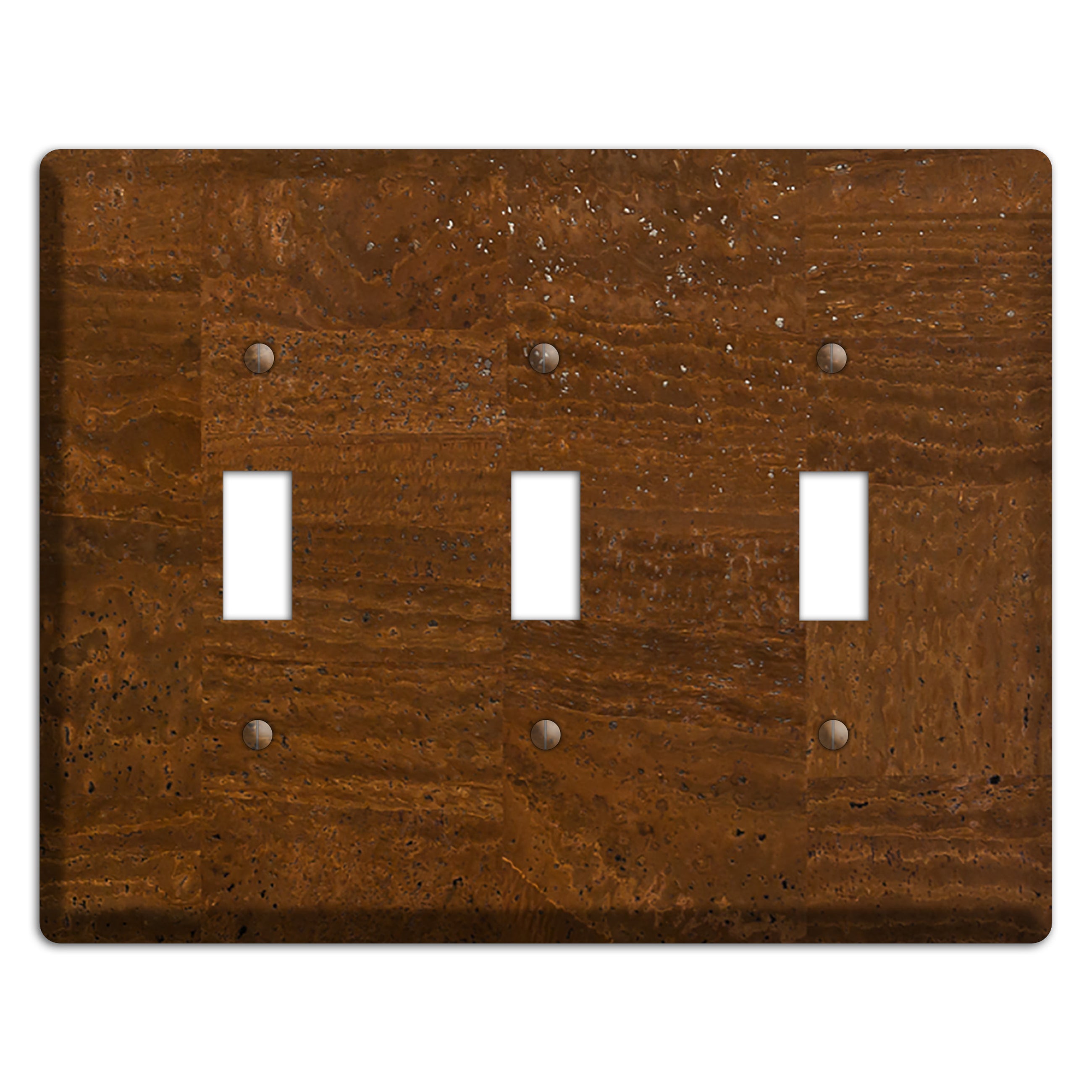 Milk Chocolate Cork 3 Toggle Wallplate