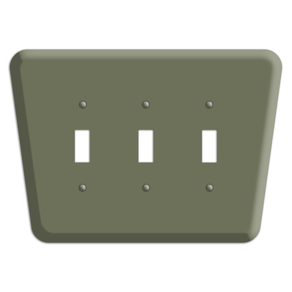 Eucalyptus Mid-Century 3 Toggle Wallplate