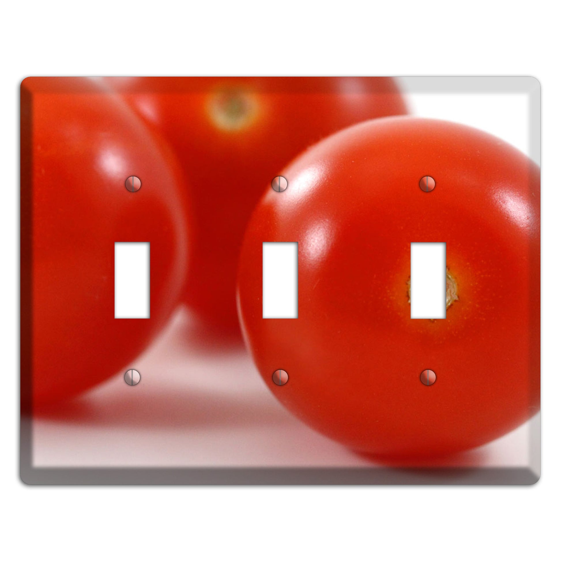 Tomoatoes Large 3 Toggle Wallplate