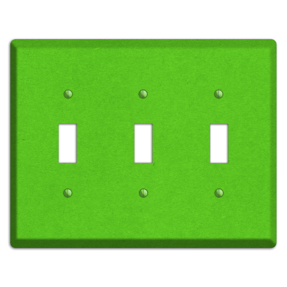 Kelly Green Kraft 3 Toggle Wallplate