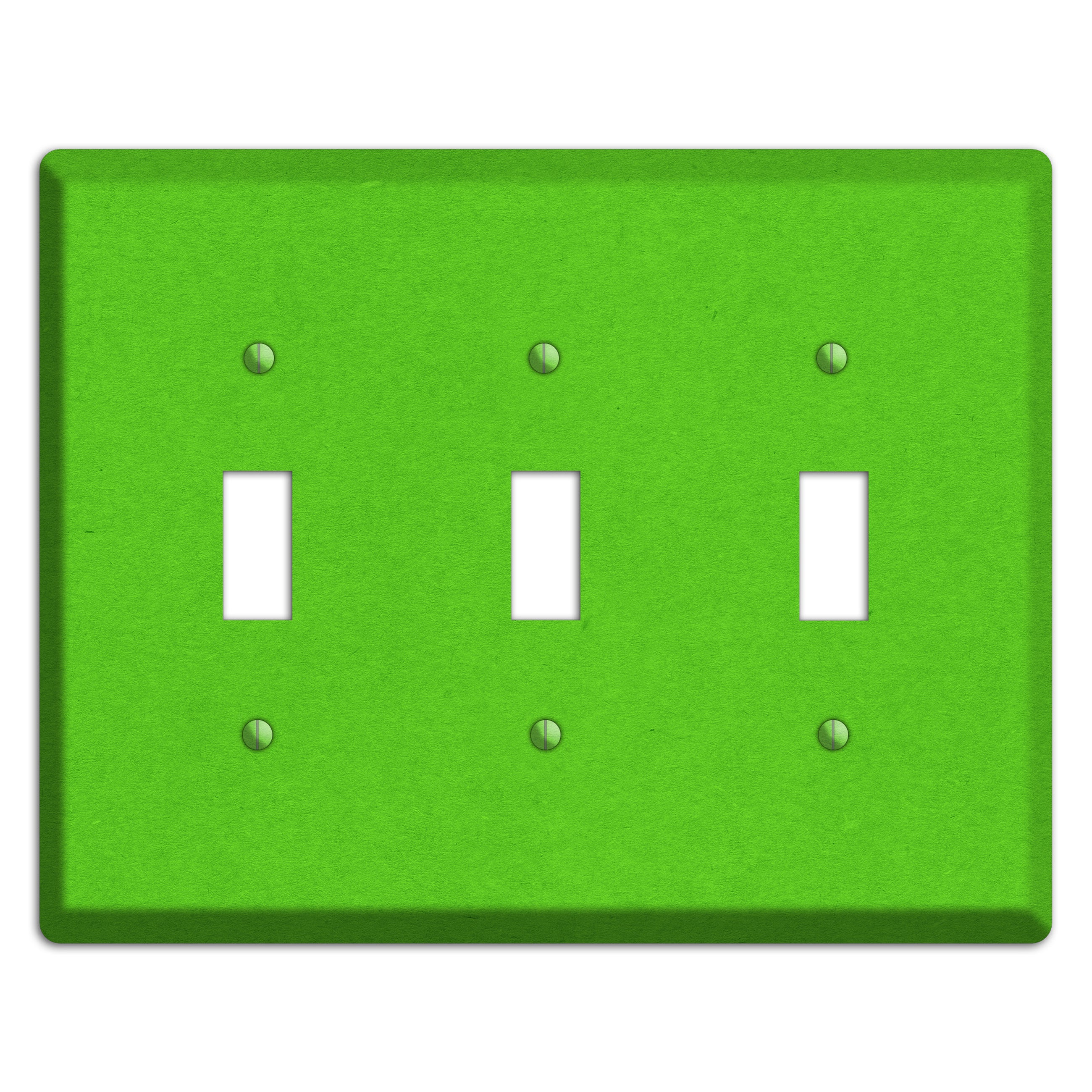Kelly Green Kraft 3 Toggle Wallplate