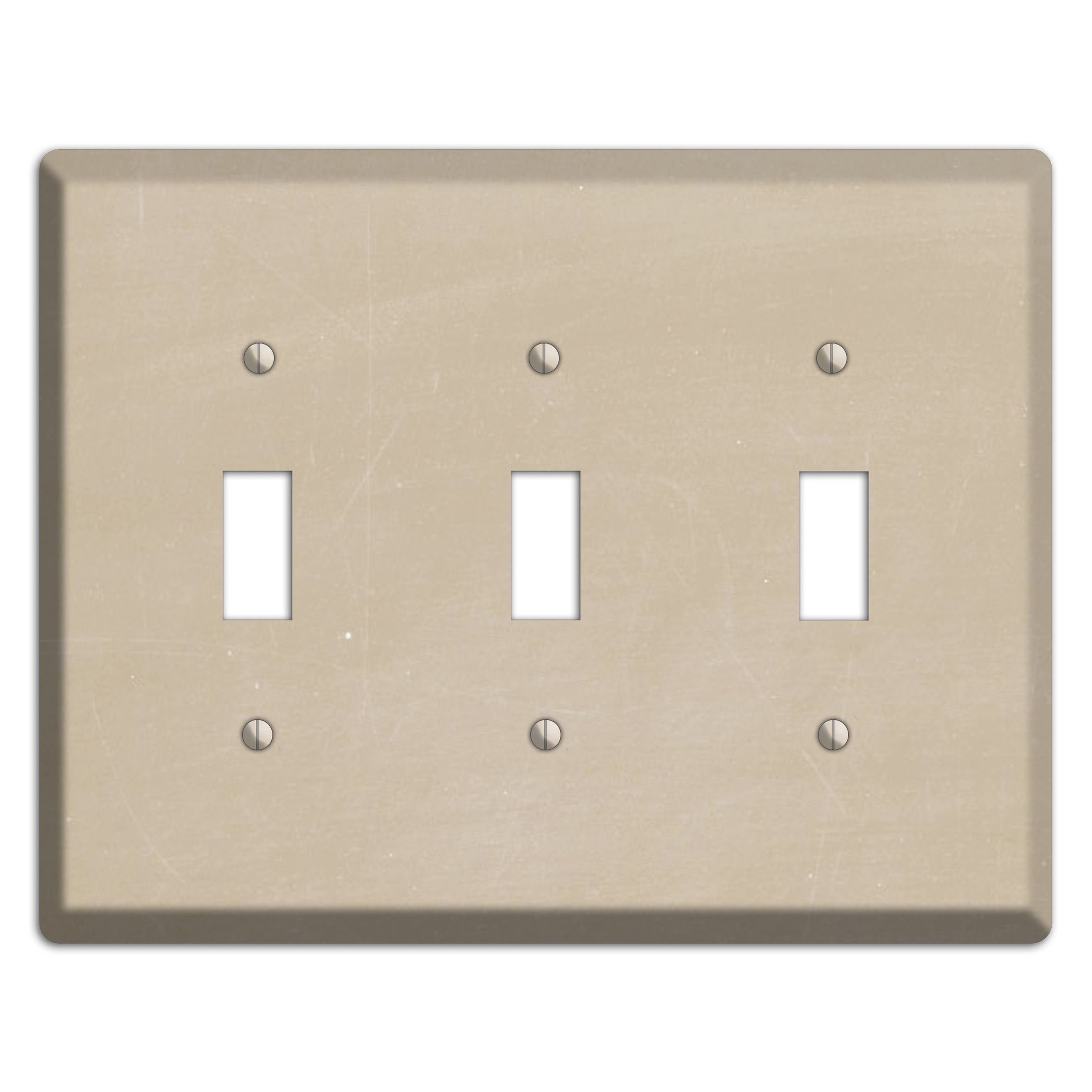 Chalk Tan 3 Toggle Wallplate