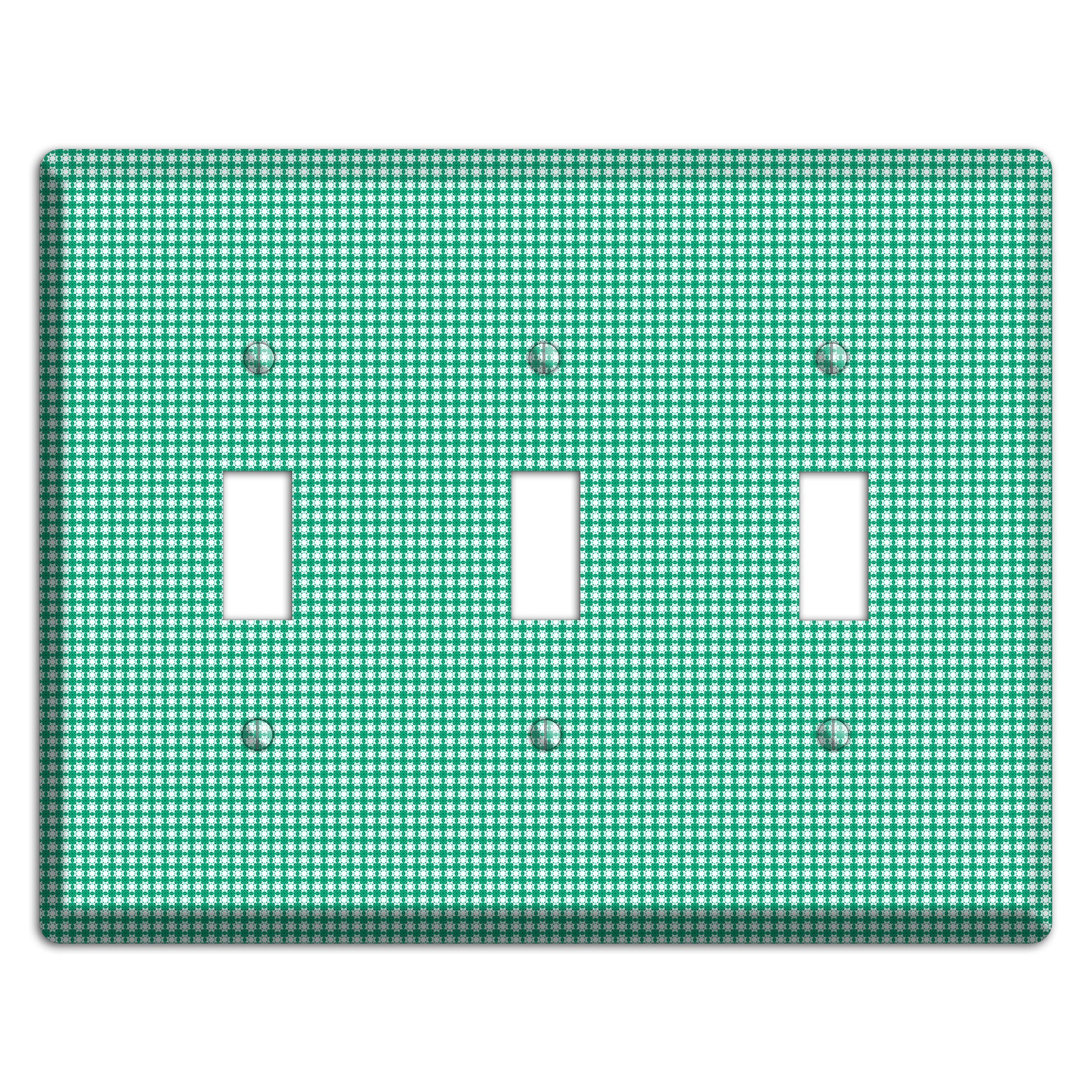 Jade Multi Tiled Geometric 3 Toggle Wallplate