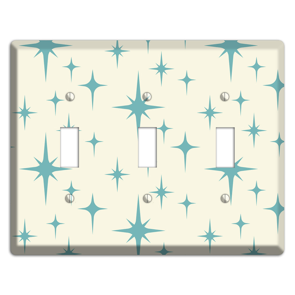 Yellow Atomic Star 3 Toggle Wallplate