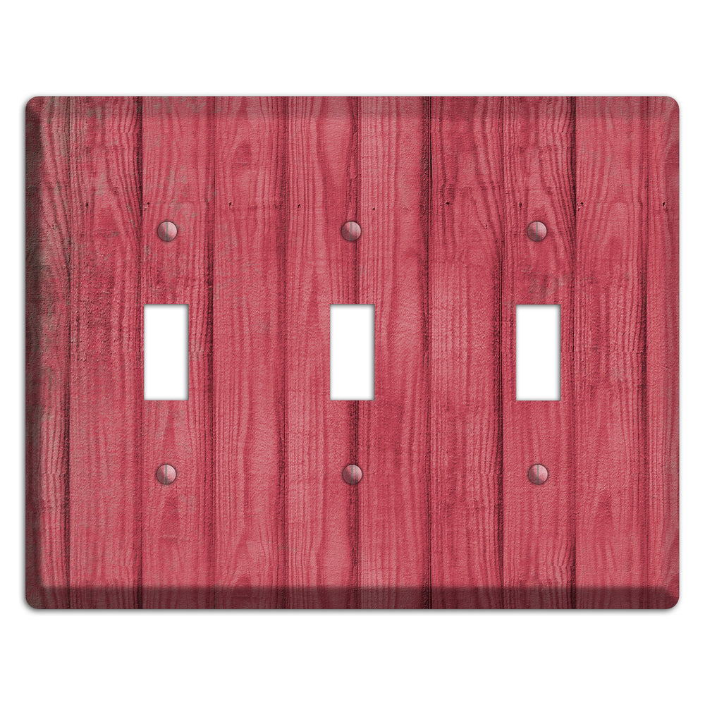 Fuzzy Wuzzy Weathered Wood 3 Toggle Wallplate
