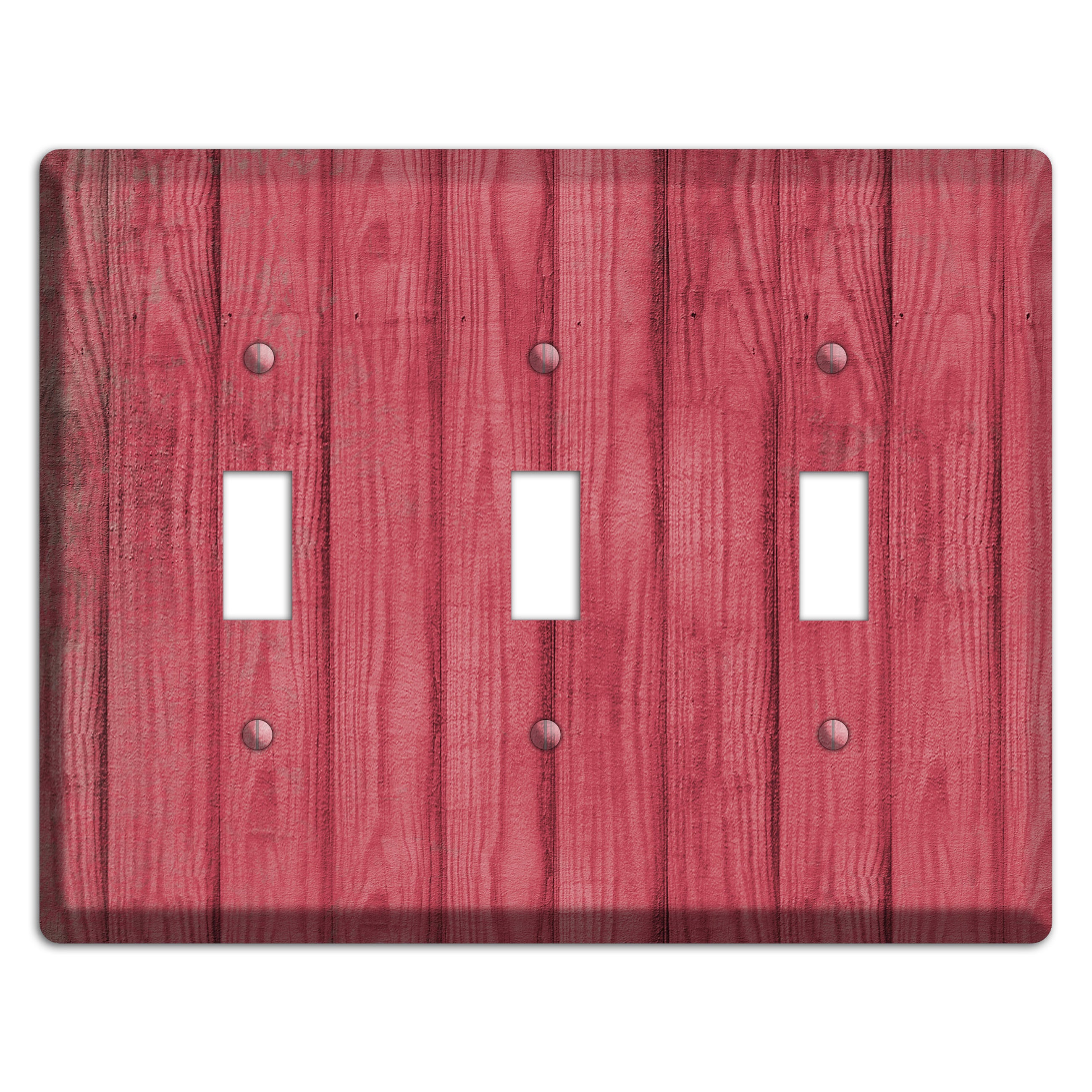 Fuzzy Wuzzy Weathered Wood 3 Toggle Wallplate