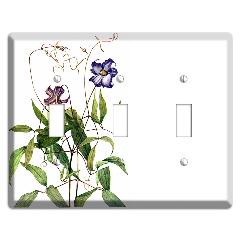 Clematis Crispa 3 Toggle Wallplate
