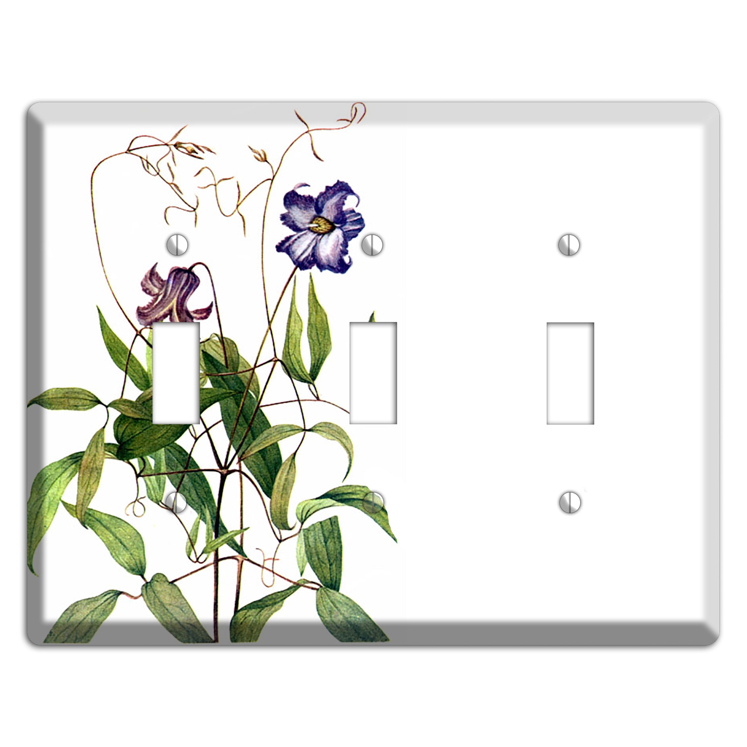 Clematis Crispa 3 Toggle Wallplate